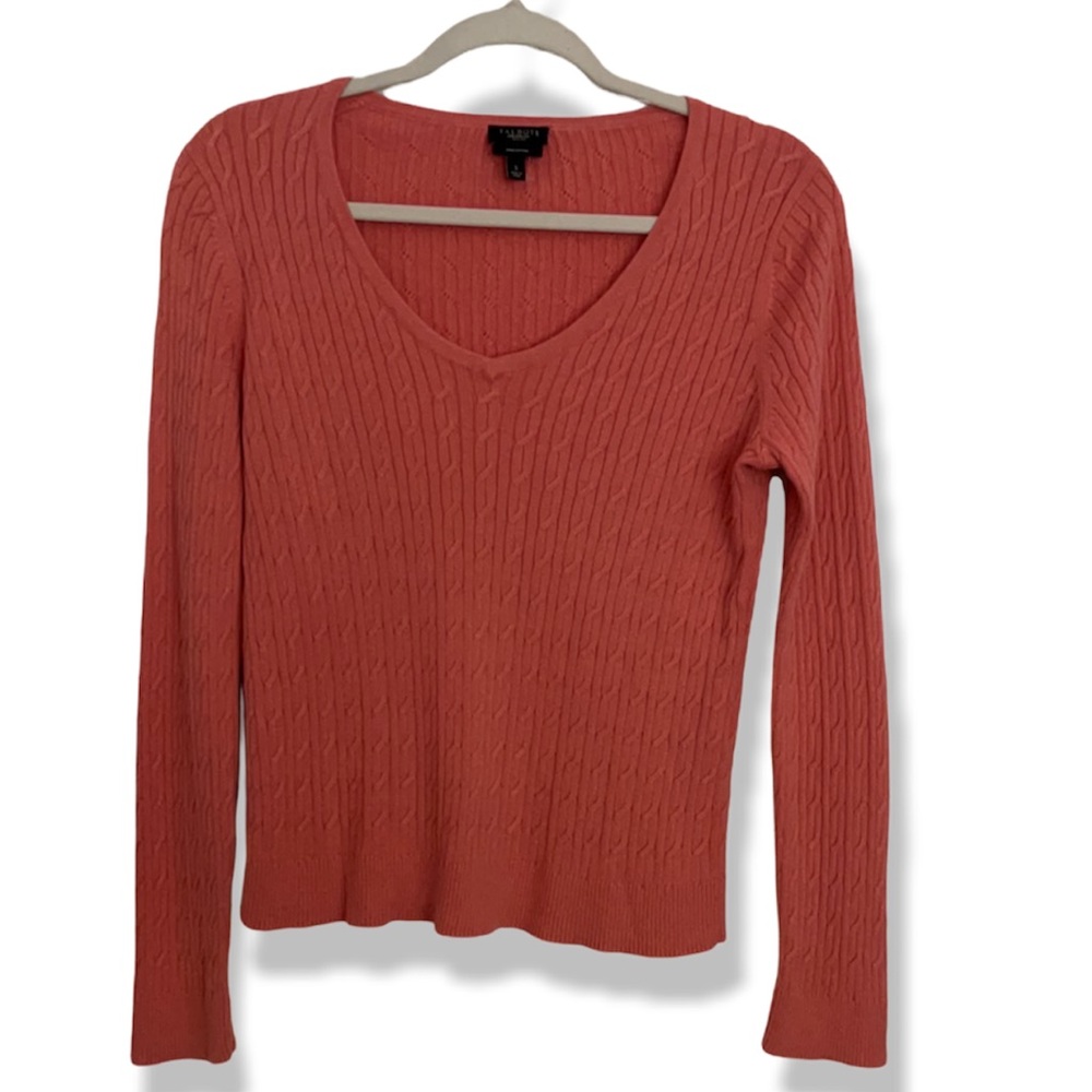 Talbots Pima cotton peach top